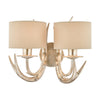 Mulroy Antler Double Wall Light with Shades by Laura Ashley