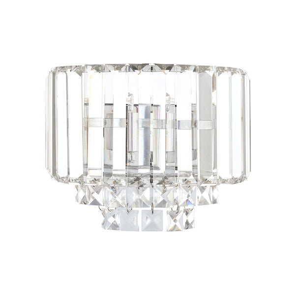Vienna Crystal & Polished Chrome Wall Light