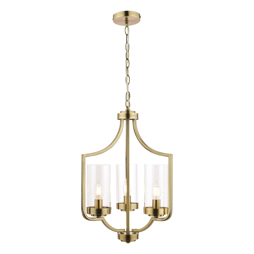 Joseph Antique Brass 3 Light Chandelier by Laura Ashley