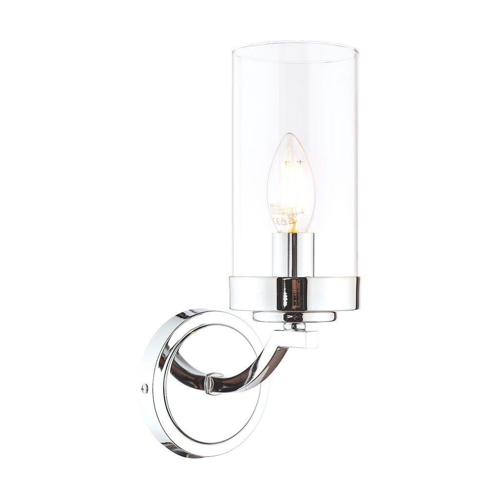 Joseph Polished Chrome 1 Light Wall Light by Laura Ashley