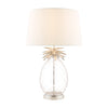 Pineapple Clear Cut Glass Table Lamp with Ivory shade by Laura Ashley