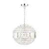 Vienna Crystal & Polished Chrome 5 Light Orb Chandelier by Laura Ashley