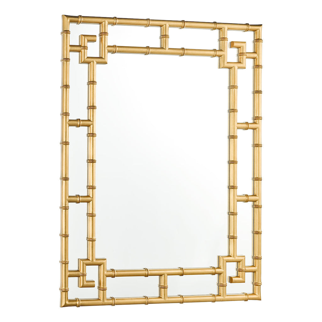 Shawford Rectangle Mirror Gold Mirror by Laura Ashley
