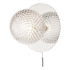 Prague Bathroom Wall Light Glass Polished Chrome IP44 by Laura Ashley