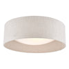Bacall 2lt Flush Silver Linen Shade by Laura Ashley