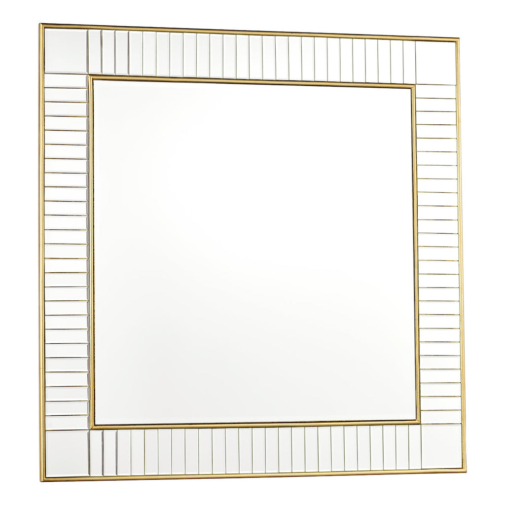 Clemence Square Mirror Gold Leaf by Laura Ashley