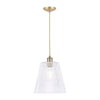 Laura Ashley Callaghan Grand Pendant Antique Brass & Ribbed Glass by Laura Ashley