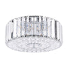Fernhurst Polished Chrome Flush 3 Light Art Deco Ceiling Light by Laura Ashley