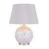 Mathern Table Lamp Cream Shell & Champagne With Shade by Laura Ashley
