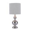 Mancot Touch Table Lamp Polished Nickel With Shade by Laura Ashley