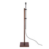 Burdale Adjustable Floor Lamp Dark Wood & Industrial Brass Base Only by Laura Ashley