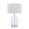 Ockley Touch Table Lamp Polished Chrome & Glass With Shade by Laura Ashley