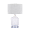 Ockley Touch Table Lamp Polished Chrome & Glass With Shade by Laura Ashley