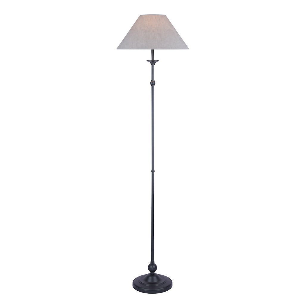 Ludchurch Floor Lamp Industrial Black With Shade by Laura Ashley