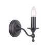 Ludchurch Single Wall Light Industrial Black  by Laura Ashley