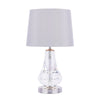 Humby Touch Table Lamp Crystal & Polished Nickel With Shade by Laura Ashley