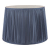 Laura Ashley Hemsley Pleated Silk Empire Drum Shade Blue 35cm/14 Inch