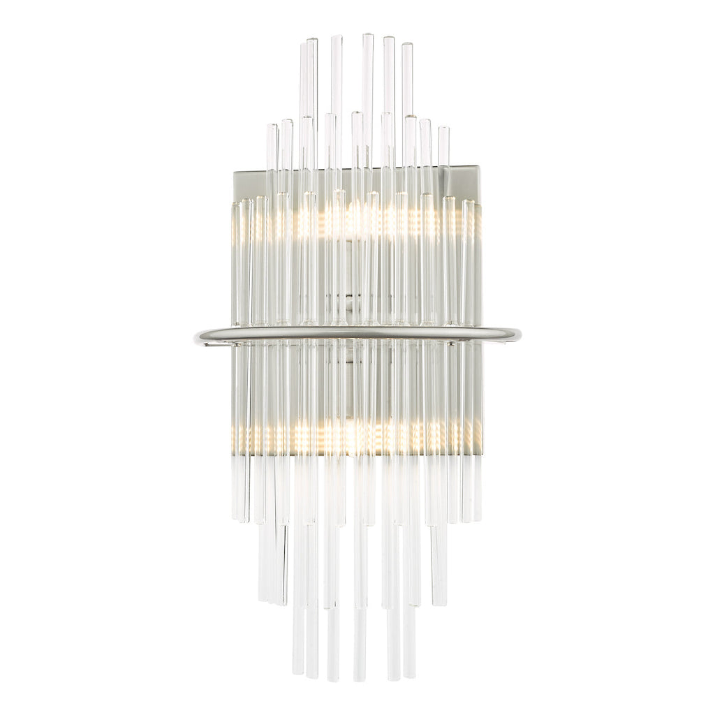 dar-lighting-Lukas-2-Light-Wall-Light-Polished-Chrome-Glass