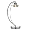 Luther 1 Light Table Lamp complete with Crystal Glass Polished Chrome by Dar Lighting