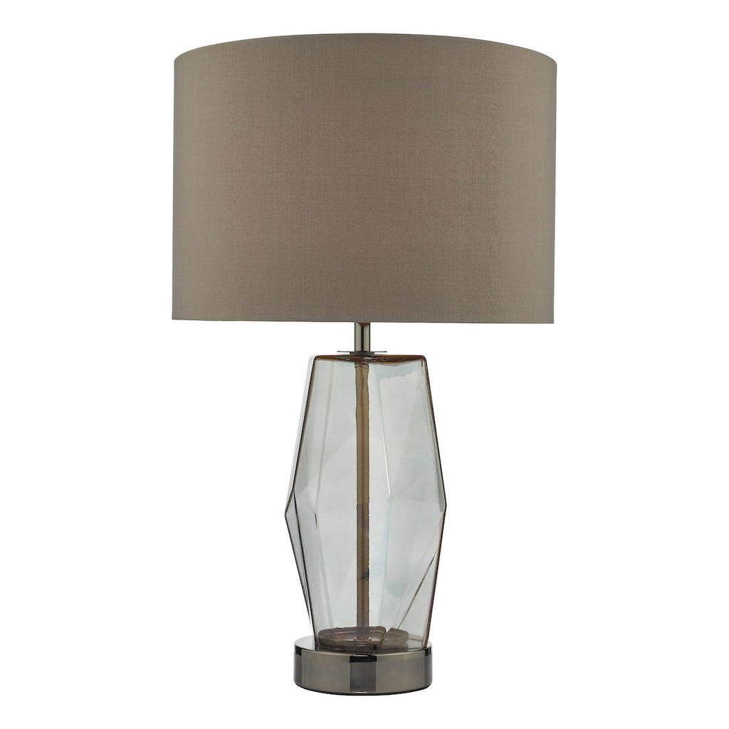 dar-lighting-Mubina-Touch-Table-Lamp-Black-Chrome-Smoked-Glass-With-Shade