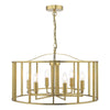 dar-lighting-Myka-6-Light-Pendant-Brushed-Bronze