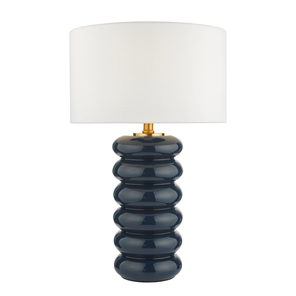 dar-lighting-Niamh Table Lamp Blue Glass Base Only
