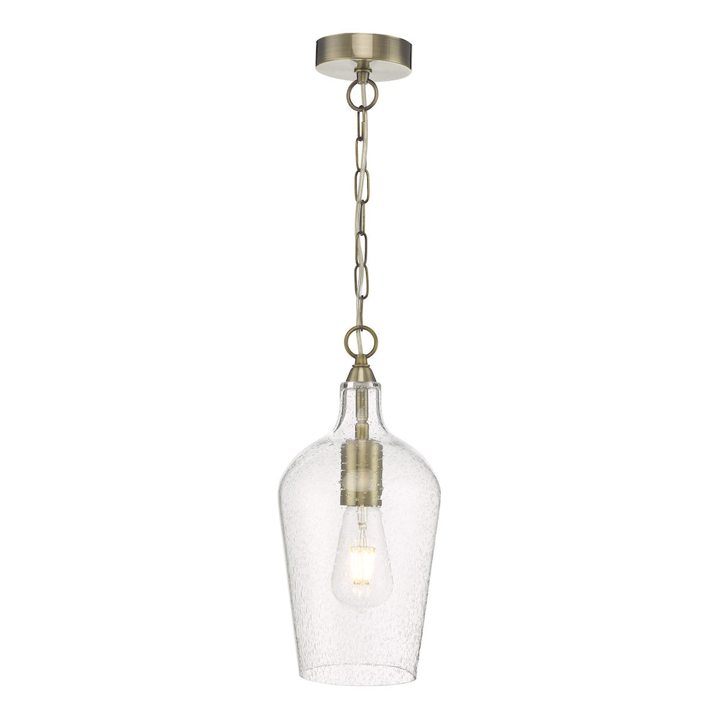 dar-lighting-nida-pendant-antique-brass-glass