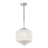 dar-lighting-nisha-1-light-pendant-polished-chrome-and-frosted/clear-glass