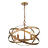 dar-lighting-Nitya 5 Light Pendant Mottled Copper