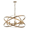 dar-lighting-Nitya 8 Light Pendant Mottled Copper
