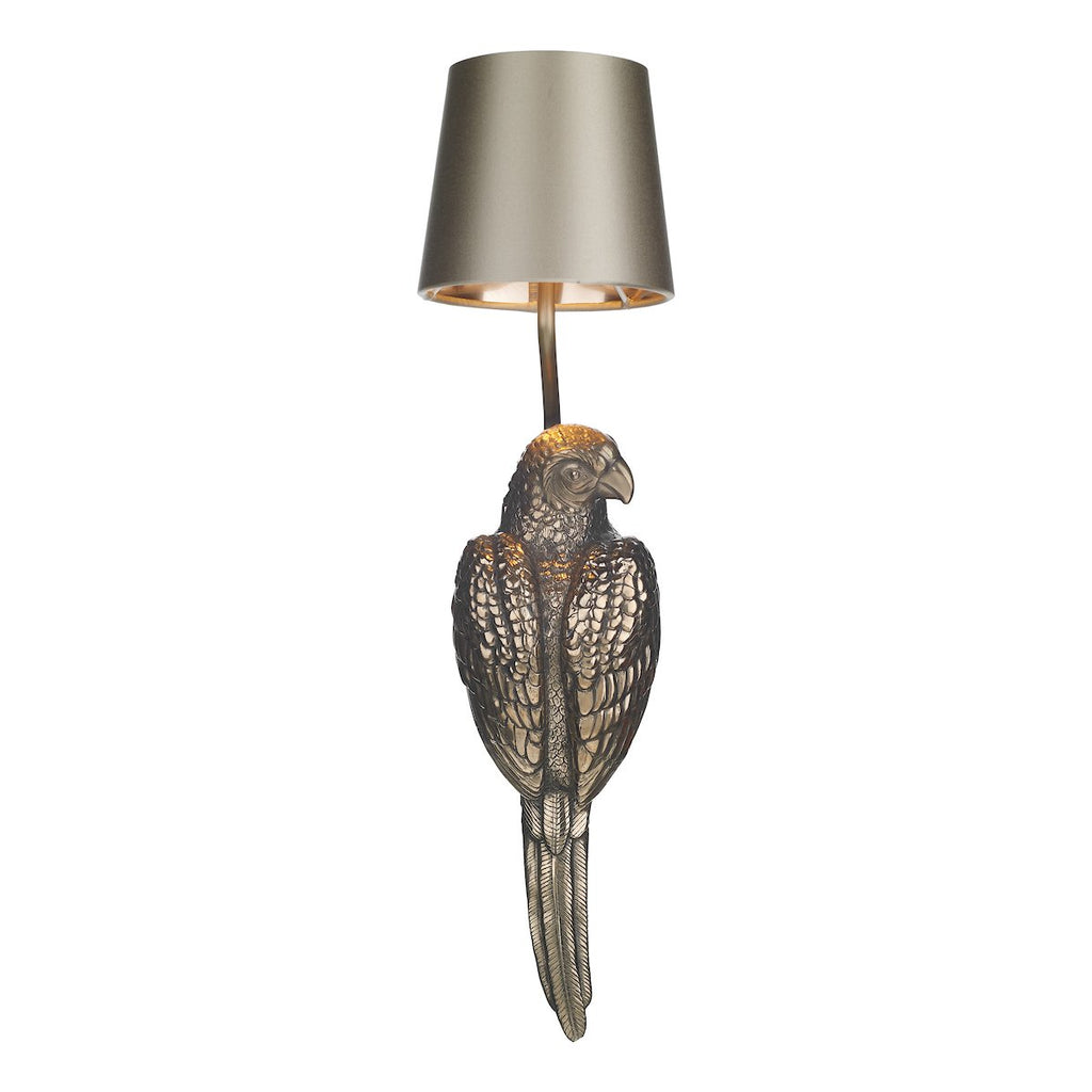 PARROT Single wall light, right facing in bronze by David Hunt Lighting