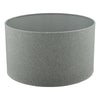 dar-lighting-Pyramid Grey Linen Drum Shade 35cm