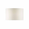 White 46cm Linen Drum Shade by Dar Lighting