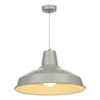 Reclamation 1 Light Pendant Powder Grey by David Hunt Lighting