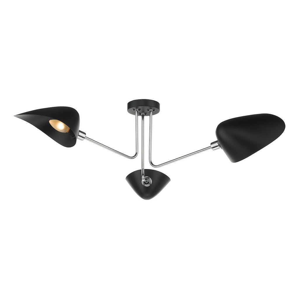 dar-lighting-sebastian-3-light-semi-flush-matt-black-polished-chrome