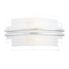 Sector Double Trim LED Wall Light Small by Dar Lighting