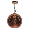 Speckle 1 Light Electro Plated Pendant Copper Finish by Dar Lighting
