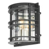 Stockholm 1 Light Flush Light - Black With Clear Glass - Norlys