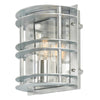 Stockholm 1 Light Flush Light - Galvanized With Clear Glass - Norlys