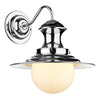 STATION Single wall light Chrome by David Hunt Lighting