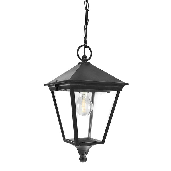 Turin 1 Light Chain Lantern - Black - Norlys