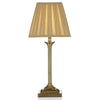 Taylor Table Lamp Antique Brass complete with Shade by Dar Lighting