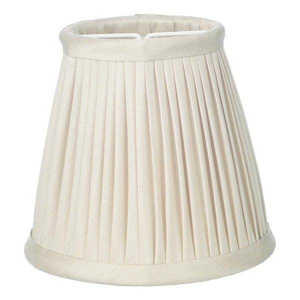 Trinity Pleated Silk Candle Clip Shade Ivory by David Hunt Lighting