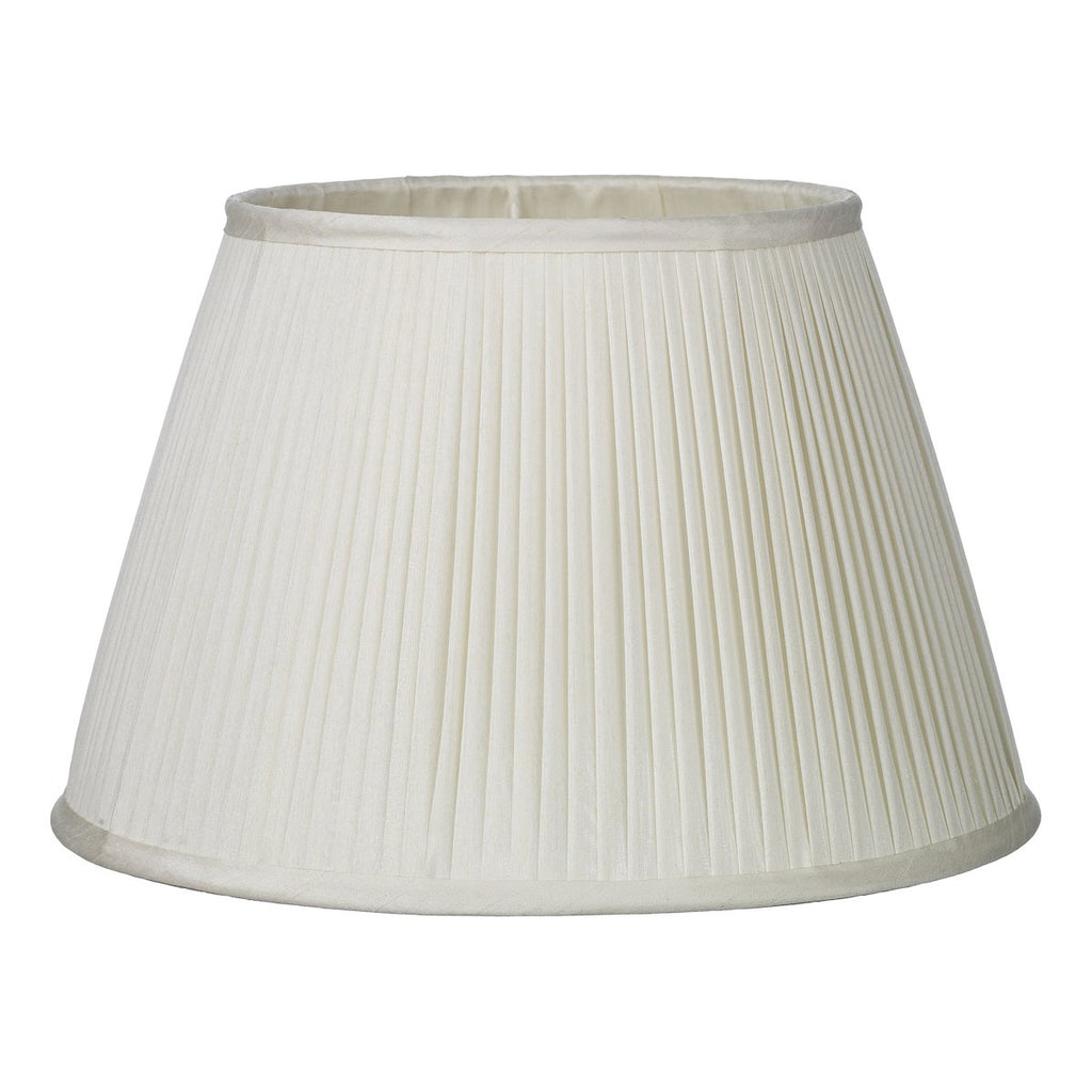 Trinity Pleated Silk Shade Ivory by David Hunt Lighting