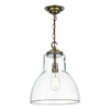 UPTON Single large pendant in antique brass by David Hunt Lighting