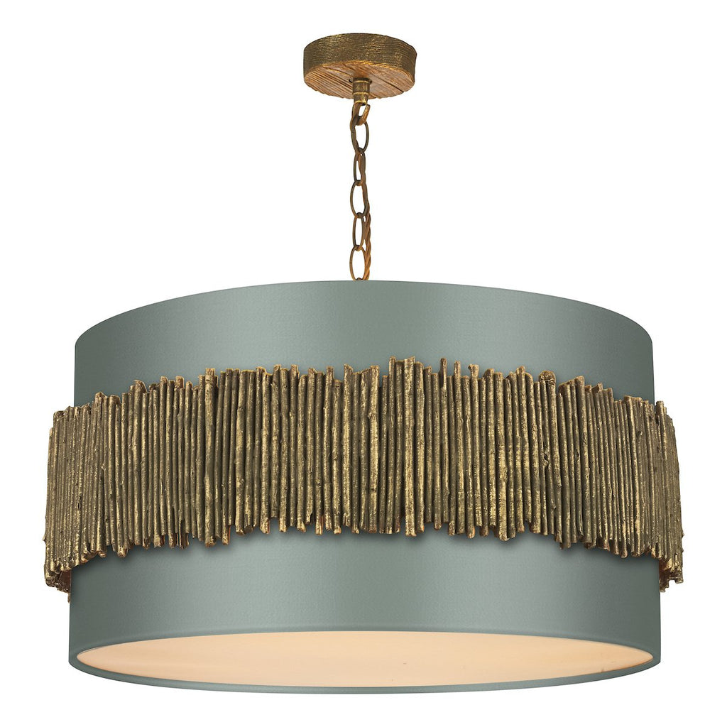 WILLOW 4 light pendant comes with bespoke shades by David Hunt Lighting