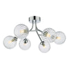 dar-lighting-Yiska-6-Light-Semi-Flush-Polished-Chrome-Ribbed-Glass