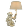 dar-lighting-Zira Monkey Table Lamp Silver With Shade