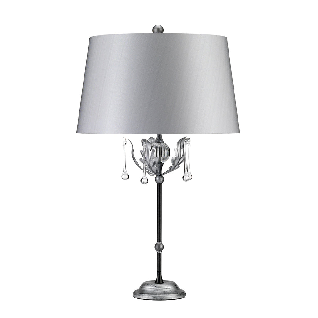 Amarilli 1 Light Table Lamp - Black/Silver  - Elstead Lighting