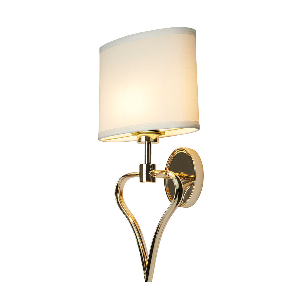 Falmouth 2 Light Wall Light - French Gold - Elstead Lighting 